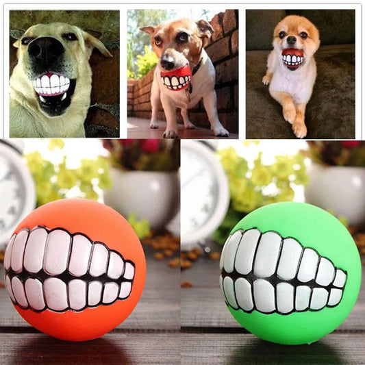 1pc Rubber Dog Toys Squeaky Cleaning Tooth Dog Chew Toy Small Puppy