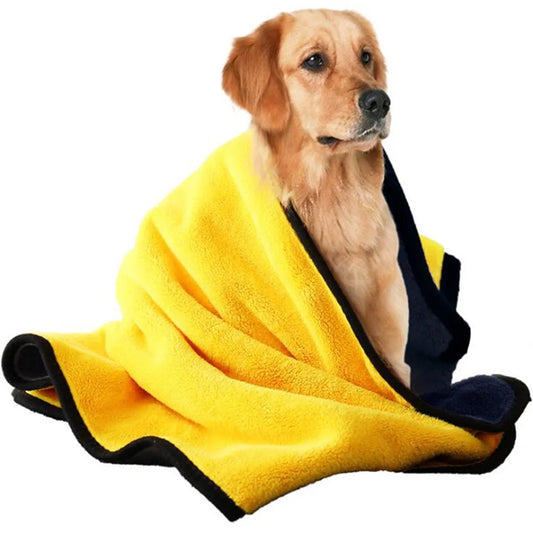 Quick-drying Pet Dog and Cat Towels Soft Fiber Towels Water-absorbent